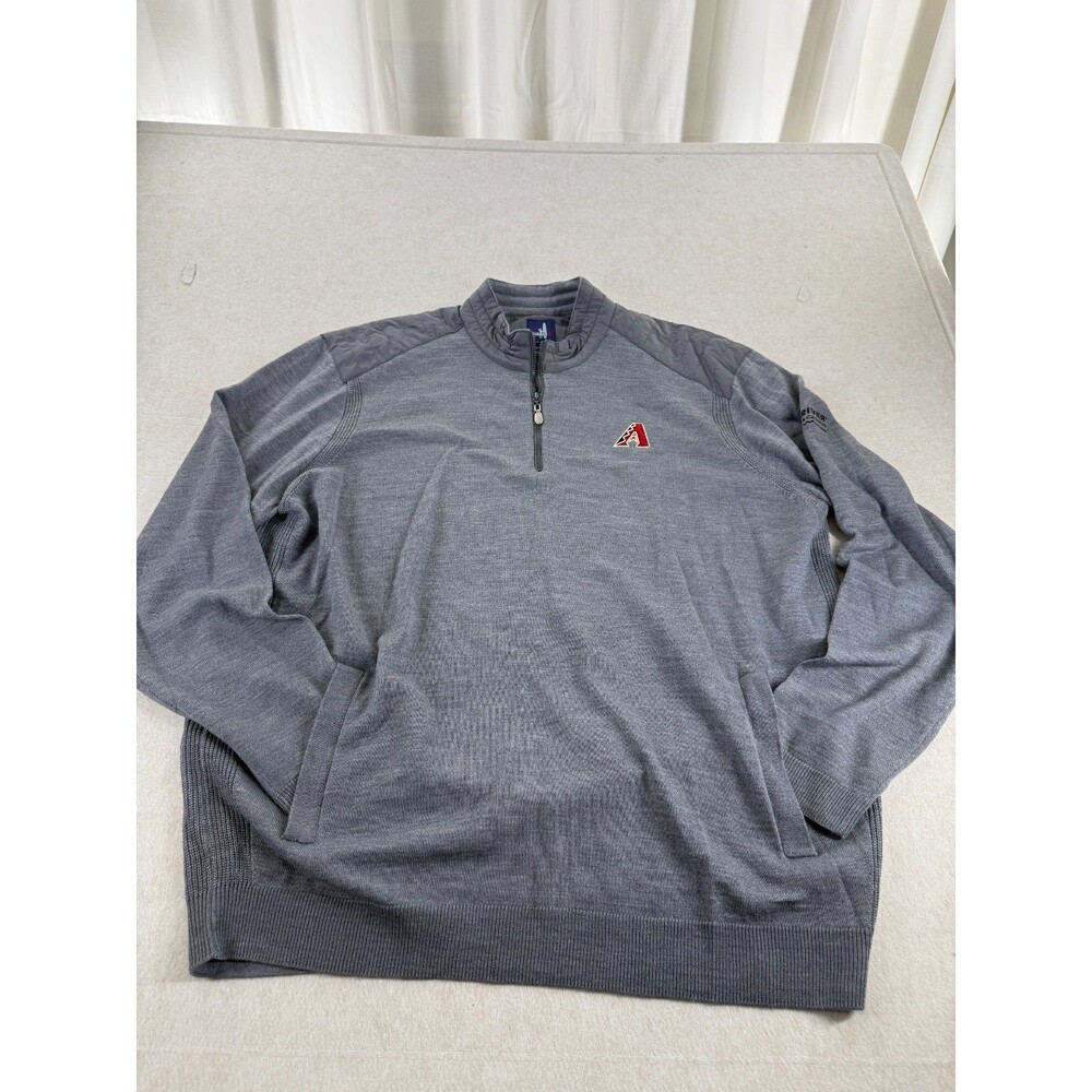 johnnie-O Arizona Diamondbacks Gila River Casino Wool 1/4 Zip Pullover XL